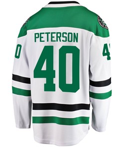 Dallas Stars Jacob Peterson 40 Away 2022 Stanley Cup Playoffs Breakaway Men Jersey - White