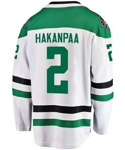 Dallas Stars Jani Hakanpaa 2 Away 2022 Stanley Cup Playoffs Breakaway Men Jersey - White