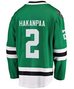 Dallas Stars Jani Hakanpaa 2 Home 2022 Stanley Cup Playoffs Breakaway Men Jersey - Green