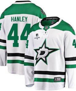Dallas Stars Joel Hanley 44 Away 2022 Stanley Cup Playoffs Breakaway Men Jersey - White