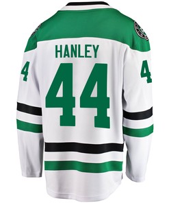 Dallas Stars Joel Hanley 44 Away 2022 Stanley Cup Playoffs Breakaway Men Jersey - White