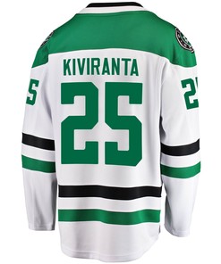 Dallas Stars Joel Kiviranta 25 Away 2022 Stanley Cup Playoffs Breakaway Men Jersey - White