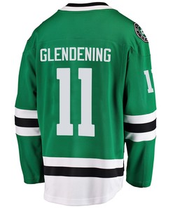 Dallas Stars Luke Glendening 11 Home 2022 Stanley Cup Playoffs Breakaway Men Jersey - Green