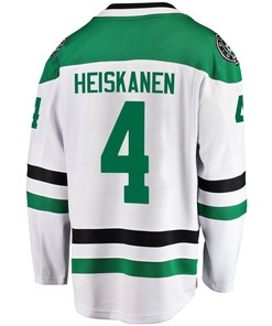 Dallas Stars Miro Heiskanen 4 Away 2022 Stanley Cup Playoffs Breakaway Men Jersey - White