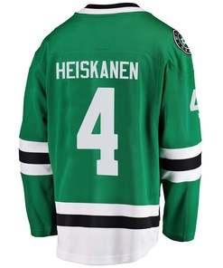 Dallas Stars Miro Heiskanen 4 Home 2022 Stanley Cup Playoffs Breakaway Men Jersey - Green