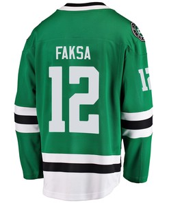 Dallas Stars Radek Faksa 12 Home 2022 Stanley Cup Playoffs Breakaway Men Jersey - Green