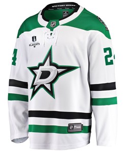 Dallas Stars Roope Hintz 24 Away 2022 Stanley Cup Playoffs Breakaway Men Jersey - White