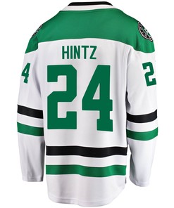 Dallas Stars Roope Hintz 24 Away 2022 Stanley Cup Playoffs Breakaway Men Jersey - White