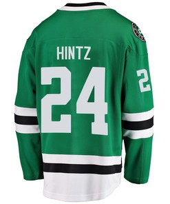 Dallas Stars Roope Hintz 24 Home 2022 Stanley Cup Playoffs Breakaway Men Jersey - Green