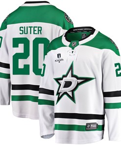 Dallas Stars Ryan Suter 20 Away 2022 Stanley Cup Playoffs Breakaway Men Jersey - White