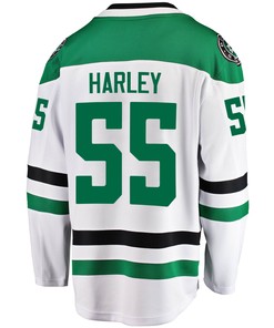 Dallas Stars Thomas Harley 55 Away 2022 Stanley Cup Playoffs Breakaway Men Jersey - White