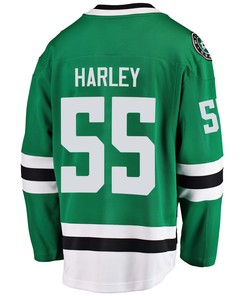 Dallas Stars Thomas Harley 55 Home 2022 Stanley Cup Playoffs Breakaway Men Jersey - Green