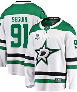Dallas Stars Tyler Seguin 91 Away 2022 Stanley Cup Playoffs Breakaway Men Jersey - White