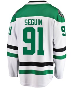 Dallas Stars Tyler Seguin 91 Away 2022 Stanley Cup Playoffs Breakaway Men Jersey - White