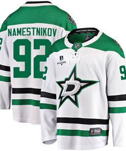 Dallas Stars Vladislav Namestnikov 92 Away 2022 Stanley Cup Playoffs Breakaway Men Jersey - White