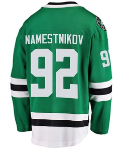 Dallas Stars Vladislav Namestnikov 92 Home 2022 Stanley Cup Playoffs Breakaway Men Jersey - Green