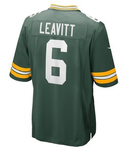 Dallin Leavitt Green Bay Packers Game Player Jersey - Green