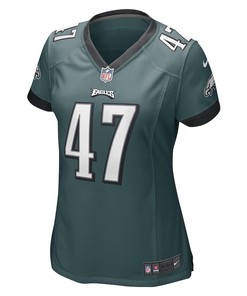 Dalton Keene 47 Philadelphia Eagles Women's Game Player Jersey - Midnight Green