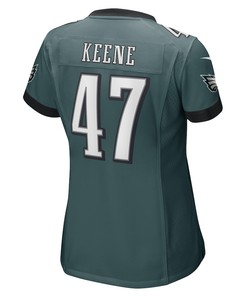 Dalton Keene 47 Philadelphia Eagles Women's Game Player Jersey - Midnight Green
