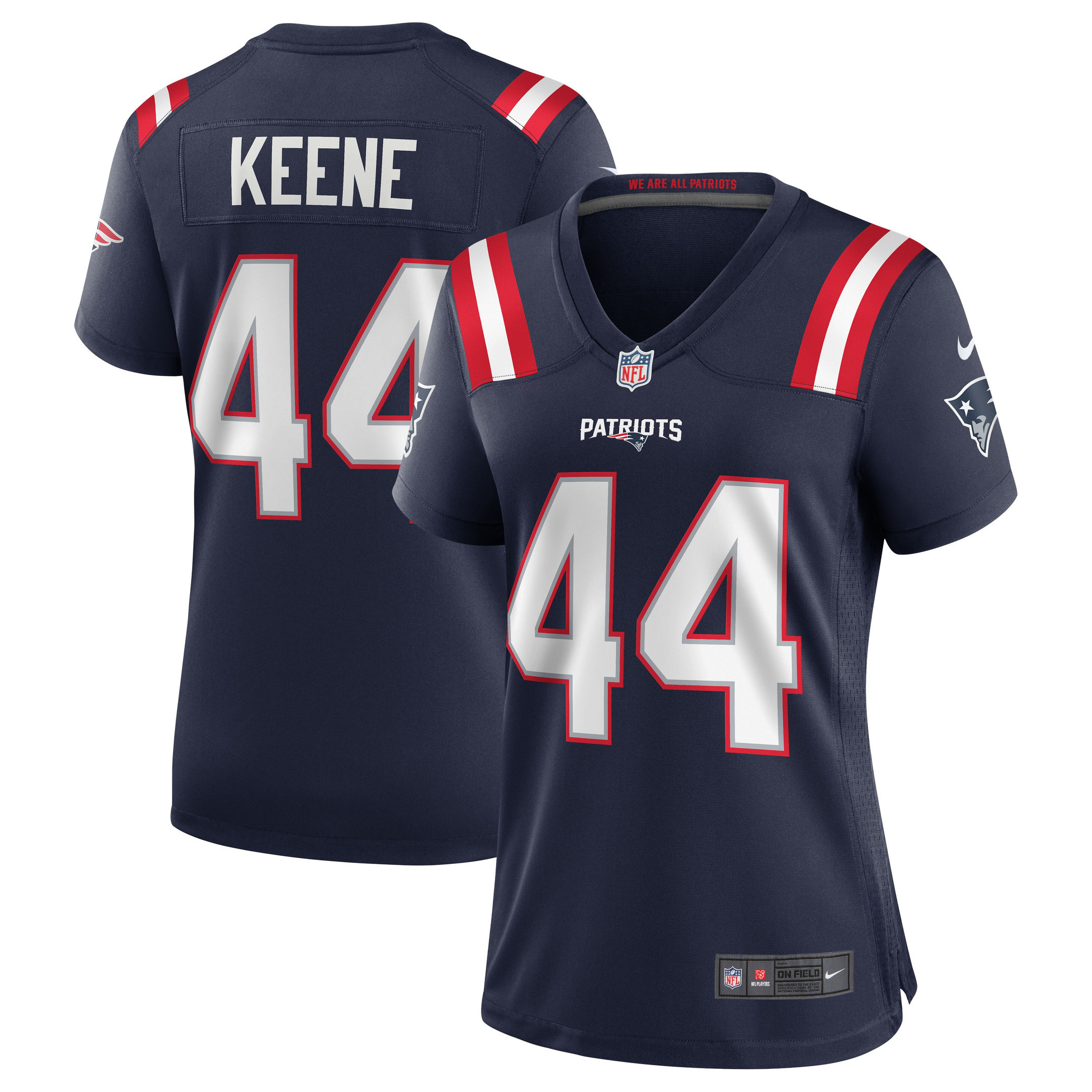 Dalton Keene New England Patriots Womens Team Game Jersey - Navy Nfl