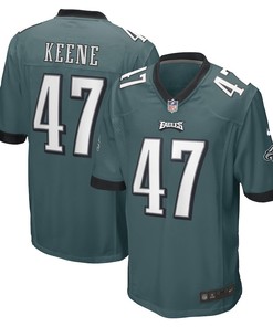 Dalton Keene Philadelphia Eagles Game Player Jersey - Midnight Green