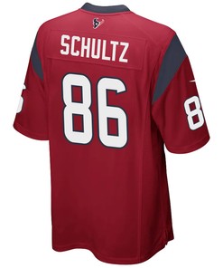 Dalton Schultz 86 Houston Texans Alternate Game Men Jersey - Red