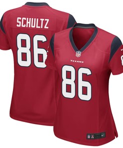 Dalton Schultz 86 Houston Texans Alternate Game Women Jersey - Red