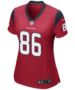 Dalton Schultz 86 Houston Texans Alternate Game Women Jersey - Red