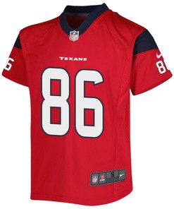 Dalton Schultz 86 Houston Texans Alternate Game Youth Jersey - Red