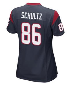 Dalton Schultz 86 Houston Texans Game Women Jersey - Navy