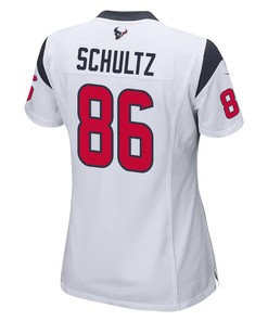 Dalton Schultz 86 Houston Texans Game Women Jersey - White