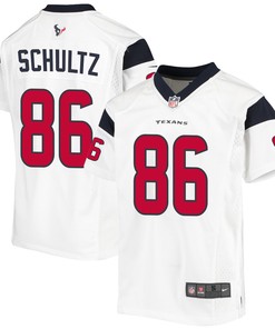 Dalton Schultz 86 Houston Texans Game Youth Jersey - White