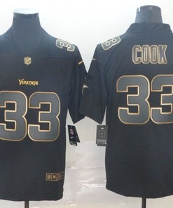 Dalvin Cook #33 Minnesota Vikings Nfl Explosion Legendary Gold Black Jersey