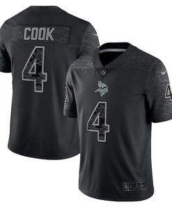 Dalvin Cook 4 Minnesota Vikings RFLCTV Limited Jersey - Black