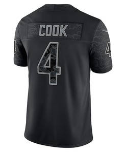 Dalvin Cook 4 Minnesota Vikings RFLCTV Limited Jersey - Black