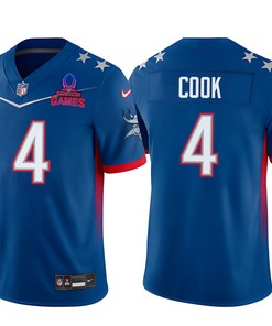 Dalvin Cook 4 Vikings Pro Bowl 2023 Patch Men Jersey - Blue