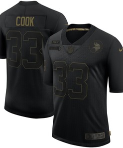 Dalvin Cook Minnesota Vikings 2020 Salute To Service Limited Jersey - Black