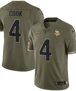 Dalvin Cook Minnesota Vikings 2022 Salute To Service Limited Jersey - Olive
