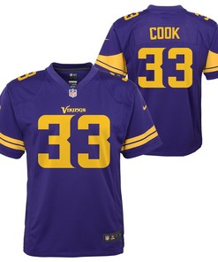 Dalvin Cook Minnesota Vikings Nike Youth Color Rush Alternate Player Game Jersey - Purple