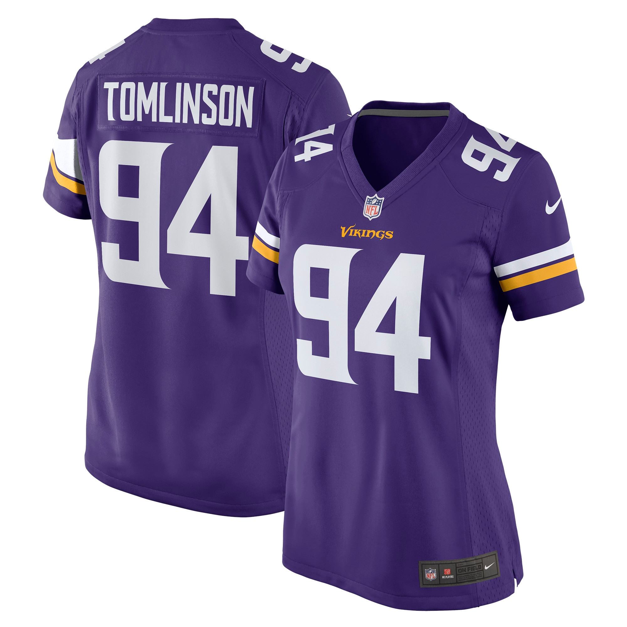Dalvin Tomlinson Minnesota Vikings Womens Game Jersey - Purple Nfl