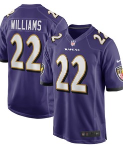 Damarion Williams Baltimore Ravens Player Game Jersey - Purple