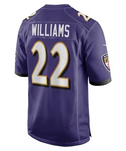 Damarion Williams Baltimore Ravens Player Game Jersey - Purple