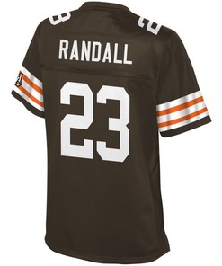Damarious Randall Cleveland Browns Nfl Pro Line Womens Historic Logo Player Jersey - Brown
