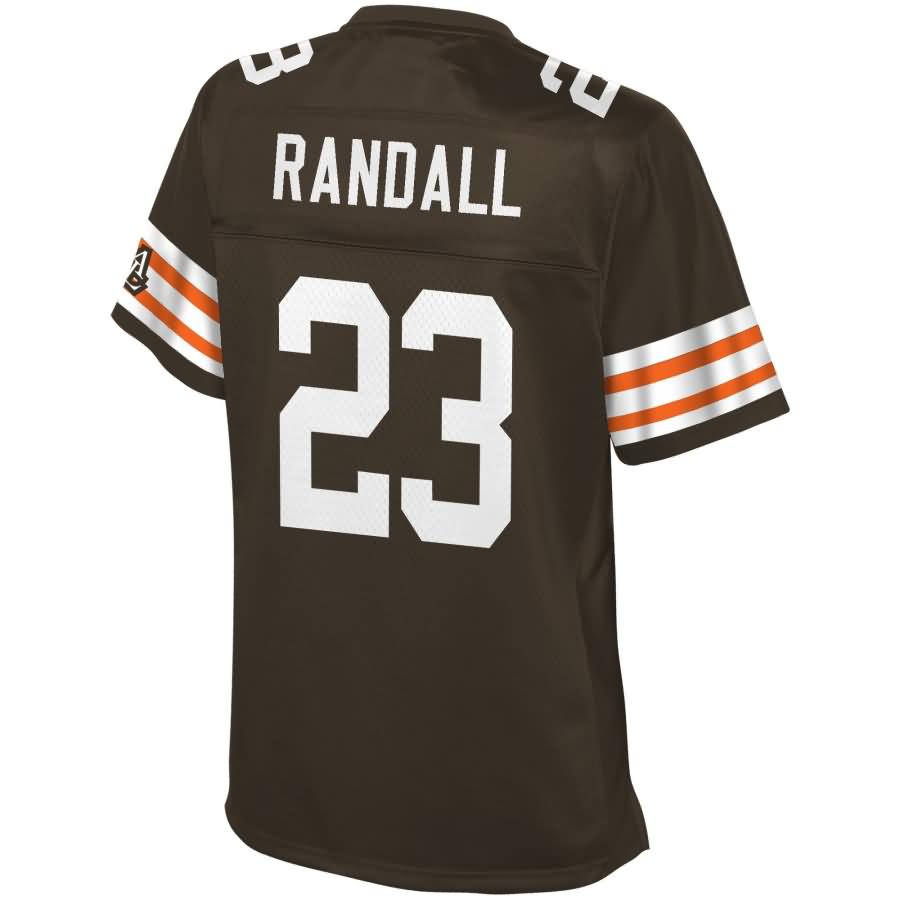 Damarious Randall Cleveland Browns Nfl Pro Line Womens Historic Logo Player Jersey - Brown