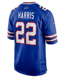 Damien Harris 22 Buffalo Bills Men Game Jersey - Royal