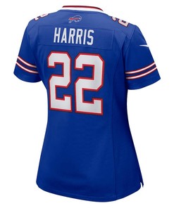Damien Harris 22 Buffalo Bills Women's Game Jersey - Royal