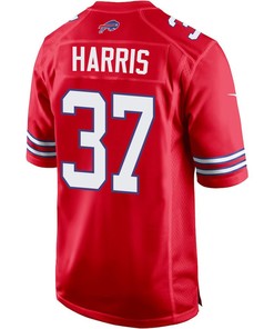 Damien Harris 37 Buffalo Bills Men Alternate Game Jersey - Red