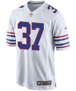 Damien Harris 37 Buffalo Bills Men Game Jersey - White