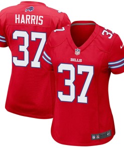 Damien Harris 37 Buffalo Bills Women Alternate Game Jersey - Red