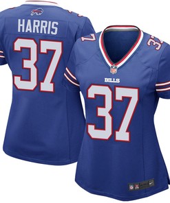 Damien Harris 37 Buffalo Bills Women Game Jersey - Royal
